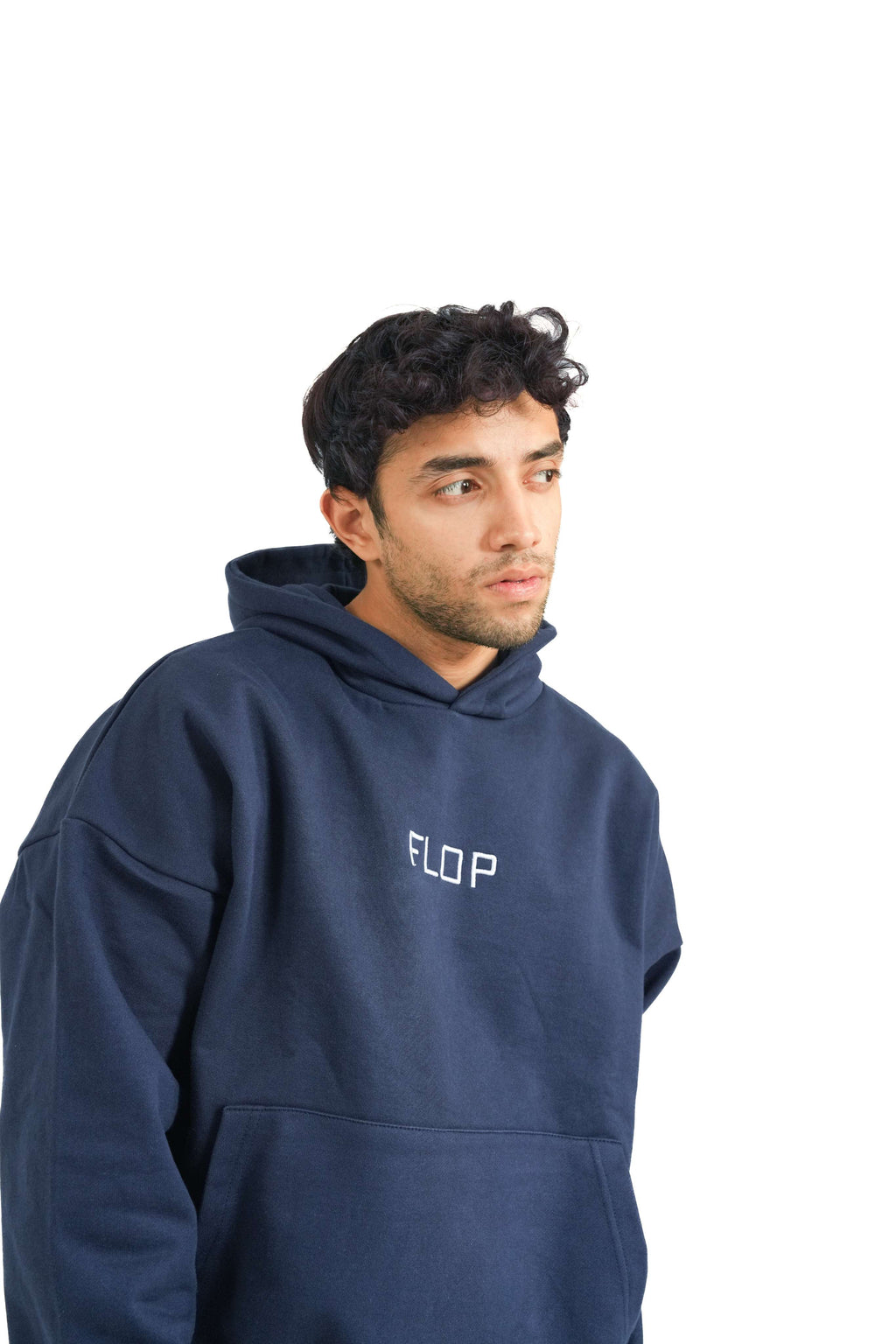 Fear of Flop Hoodie - Navy
