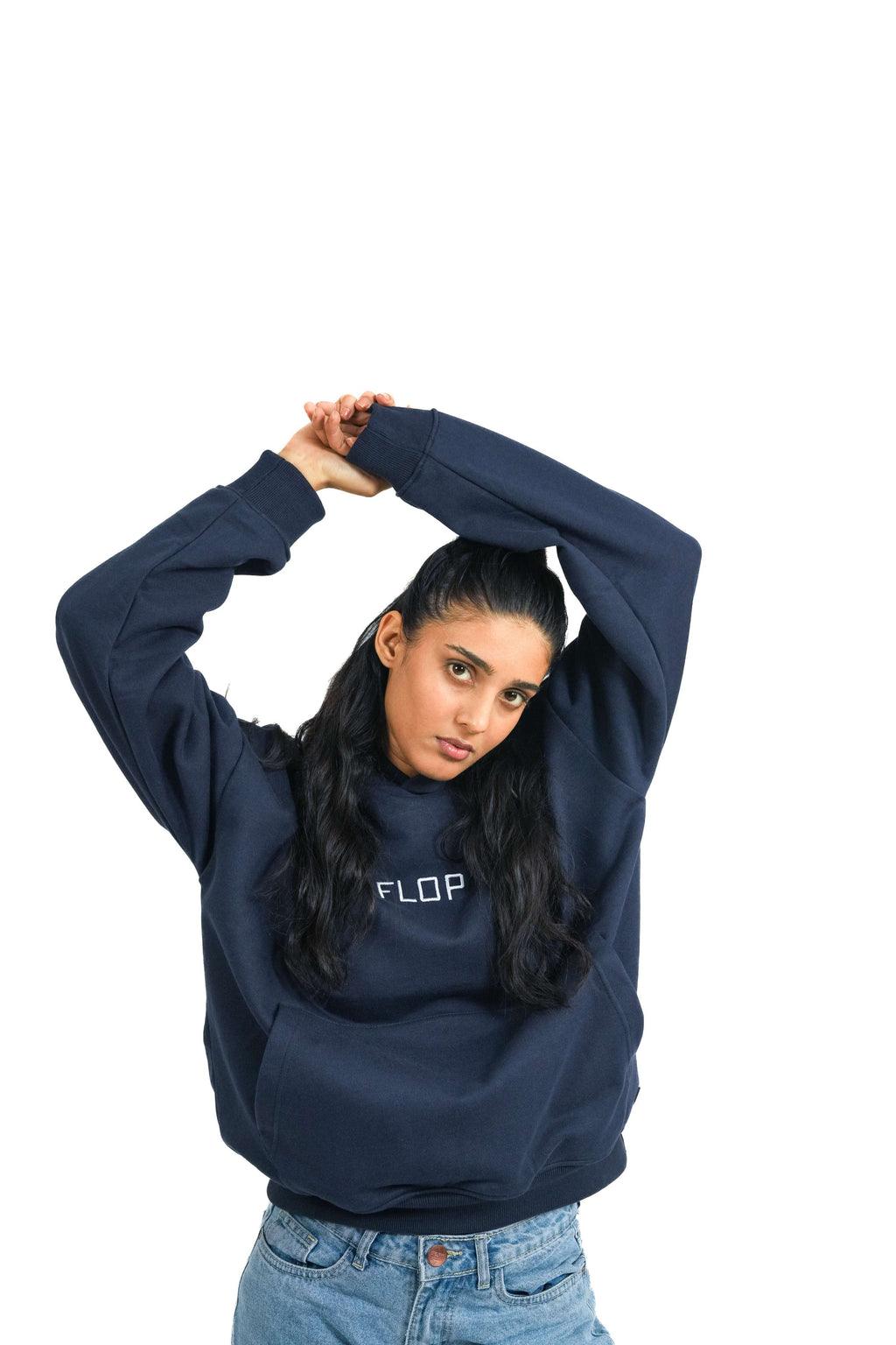 Fear of Flop Hoodie - Navy