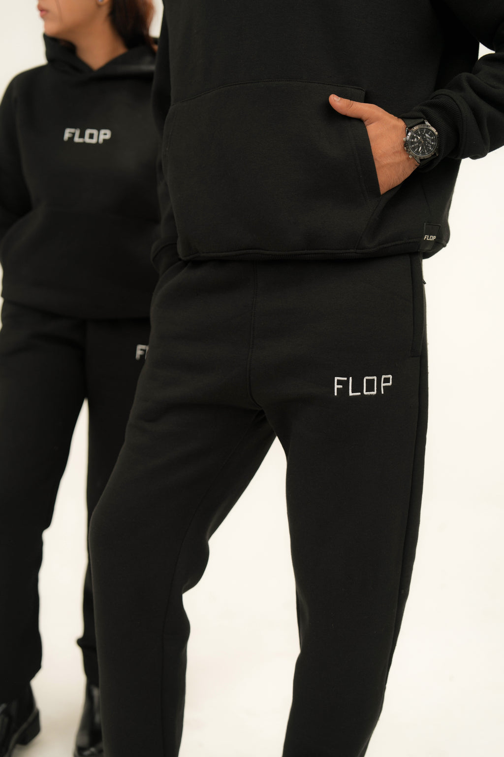 Black Straight Trouser - Winter